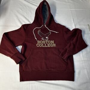 Boston College Eagles Maroon Hoodie Sweatshirt Sz Small Front Pockets